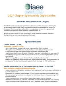 IAEE RMC 2027 Sponsorship Cover